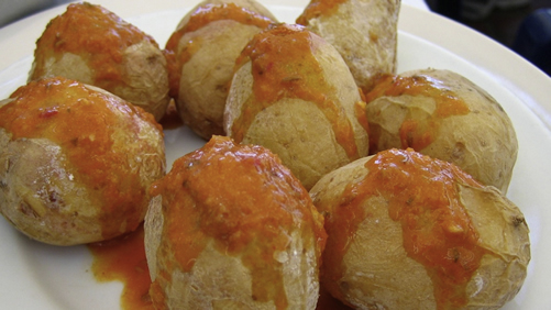 Papas con mojo